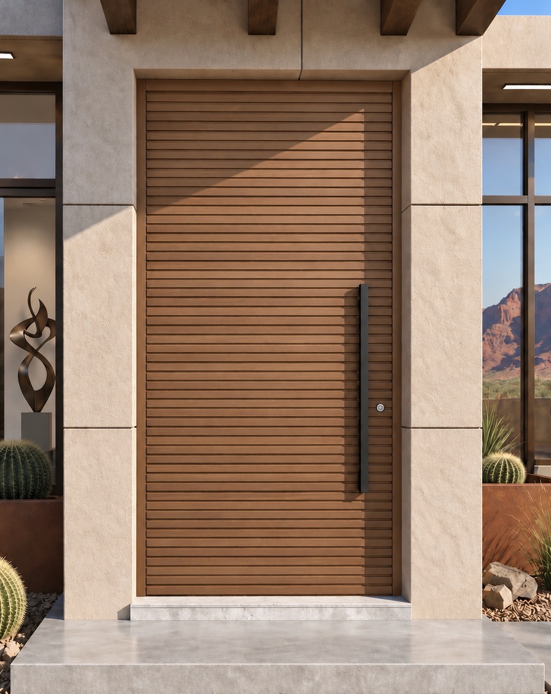 Cactus Ridge entry door configured in Cactus Ridge · Teka WPC